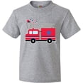 thumbnail image 3 of Inktastic 4th of July Firetruck with Red and Blue Stars Youth T-Shirt, 3 of 5
