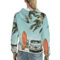 thumbnail image 7 of Disketp Vintage Surf Van Beach Womens Casual Hoodies Crew Neck Long Sleeve Sweatshirts Pullover Tops-Medium, 7 of 7