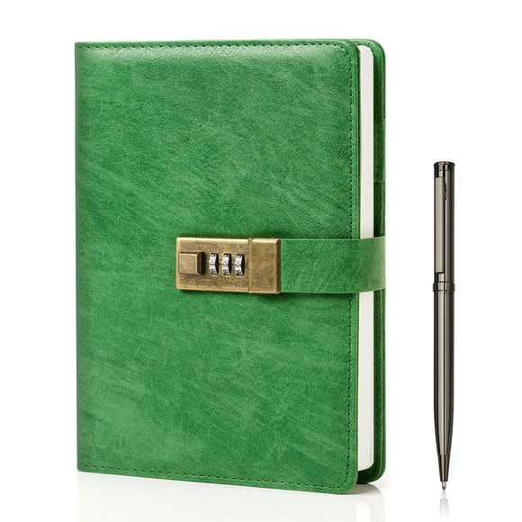 Diario WEMATE con Cerradura Cuero PU A5 240 Páginas