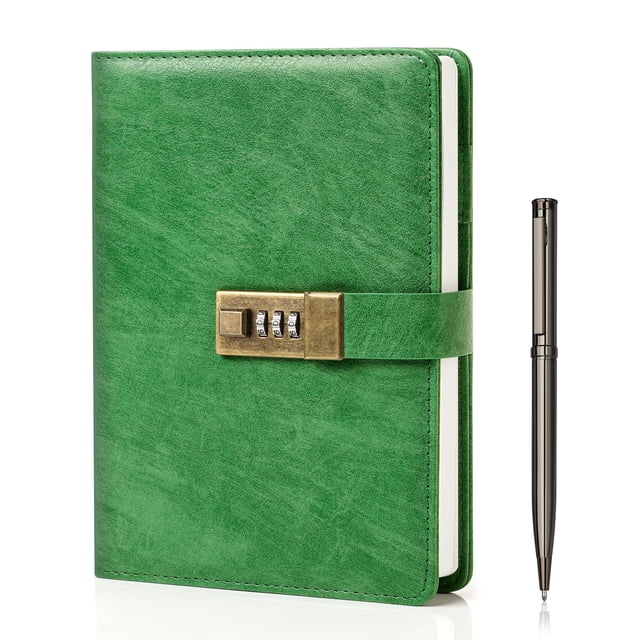 Diario WEMATE con Cerradura Cuero PU A5 240 Páginas