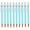 Light Blue, variant on DJJGXAN 12 PCS Ballpoint Pens Medium Point 1mm Black Ink Pen with Super Soft Grip Ball Point Pen for Men Women Retractable Pens for Journaling Office Supplies