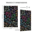 thumbnail image 3 of DouZhe 1-Gang Blank Wallplate, Flourish Chromatic Flowers Decorative Wall Plates, 3 of 7