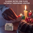 thumbnail image 3 of Retro Old-Fashioned Kerosene Lighter, Windproof One-Button Ejection Ignition, Portable Pocket Lighter for Men, 3 of 4