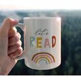 thumbnail image 3 of Let''s Read Boho Rainbow Ceramic Mug-11oz Coffee Milk Tea Mug Cup with Handle,Gifts for Book Lovers Reading Lovers Boys Girls Kids,, 3 of 5