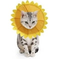 thumbnail image 1 of Anti Licking Protection Elizabeth Collar, Bright Sunflower Design Adjustable Cotton Pet Recovery E Collar For Pets, 1 of 5