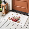 thumbnail image 4 of Christmas Entryway Rug 2'x3'&nbsp; Non Slip Front Door Mats, Xmas Deer Ice Cream Cookies Candy Pine Needles Entrance Rugs Indoor Outdoor Carpet, Washable Floor Mats Small Area Rug for Bedroom Kitchen, 4 of 8