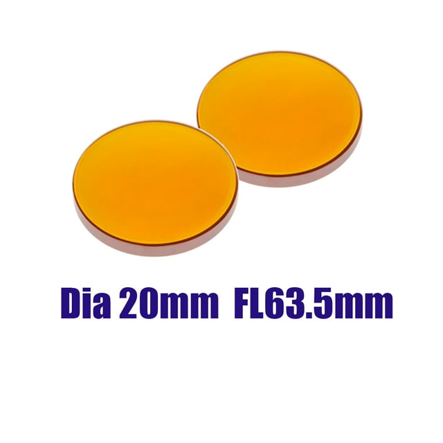 2 Piezas de Lente de Enfoque de CO2 de 20 Mm de Diámetro ZnSe para de Grabado de CO2 FL: 3,5 Pulgadas Cola nuevo Focal Len para máquina