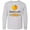 AC-Heather Grey, variant on Inktastic Jacksonville Florida Orange in Heart Long Sleeve Youth T-Shirt