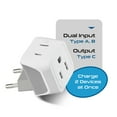 thumbnail image 4 of Ceptics CT-9C Continental European Travel Adapter Plug - Type C (3-Pack), 4 of 9