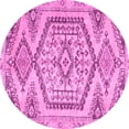 thumbnail image 1 of Ahgly Company Indoor Round Persian Pink Traditional Area Rugs, 4' Round, 1 of 4