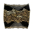 thumbnail image 7 of Black Gold Lace Headband Wide Stretchy Lace Boho Chic Head Band Hair Bands Wedding Vintage Floral Super Wide Great Coverage ShariRose, 7 of 7