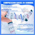 thumbnail image 3 of 4 Pairs Copper Compression Socks for Women & Men Circulation 15-20 mmhg - Better Blood Flow, Swelling, Best Support for Medical, Running, Nursing, 3 of 6