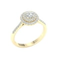 thumbnail image 2 of Imperial 3/4 Ct TDW Round Diamond Double Halo Engagement Ring in 10K Yellow Gold (H-I, I2), 2 of 4