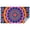 Colorful Tie Dye-1, variant on Orange Purple Blue Tie Dye Mandala Pattern Rectangle Tablecloth 60"x84",Waterproof Polyester Rectangle Table Cloth, Wipeable Spillproof Polyester Tablecloth for Dining, Camping, Indoor and Outdoor
