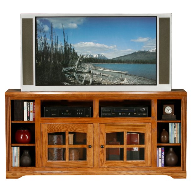 Eagle Furniture Oak Ridge 66 In Thin Tv Stand Walmart Com Walmart Com