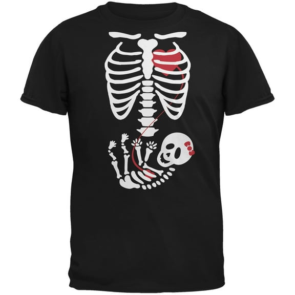 Old Glory Mens Halloween Baby Girl Skeleton Short Sleeve T Shirt