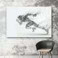 thumbnail image 3 of wall26 Canvas Print Wall Art Dot Explosion Abstract Track &amp; Field Runner Sports Athletes Digital Art Modern Art Rustic Scenic Urban Exercise Colorful for Living Room, Bedroom, Office - 24"x3, 3 of 5
