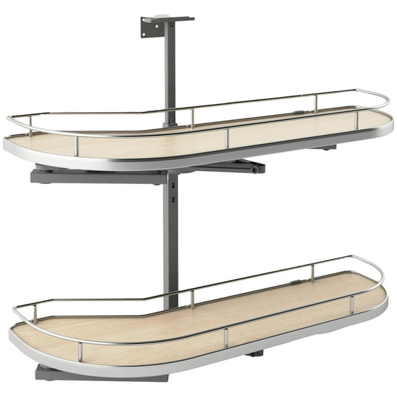 Rev-A-Shelf 587-12-RMP Modern 32-3/4"W Soft Close Pull Out Pivot / Swivel Two Tier Lazy