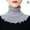 Grey, variant on EIRZNGXQ Knitted False Collar, Womens Knitted Fake Collars Elastic Turtleneck Fake Collar Winter Neck Warmer Ruffle Collar