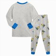 thumbnail image 5 of Gibobby Toddler Boys Pajamas Dailywear Set Boys Girls 2t 3t 4t 5t Fall Winter Round Neck Pants Set Loungewear 2Pc Long Sleeve Pajamas Set Toddler Boys Clothes,Grey,Size 3-4 Years, 5 of 8