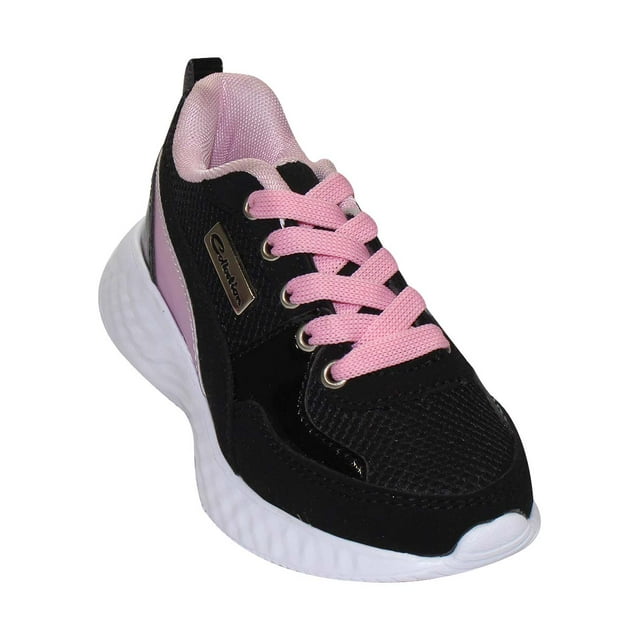 Tenis Casual Leon Niña Negro Textil 419p