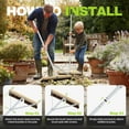 thumbnail image 6 of Dreizack Leaf Roof Brush with Gloves, 21 FT Extendable Roof Cleaning Brush Tool, Lightweight Aluminum Roof Rake Remove Leaves for Shingles, Corrugated, Solar Panel, 6 of 8