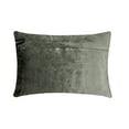 thumbnail image 3 of The HomeCentric Decorative Grey Pack of 2, 12"x14" (30x35 cm) Lumbar Pillow Cover, velvet Zardozi Embroidery & Handmade Oblong Pillow, Geometric Pattern Modern Style - Celebration, 3 of 3
