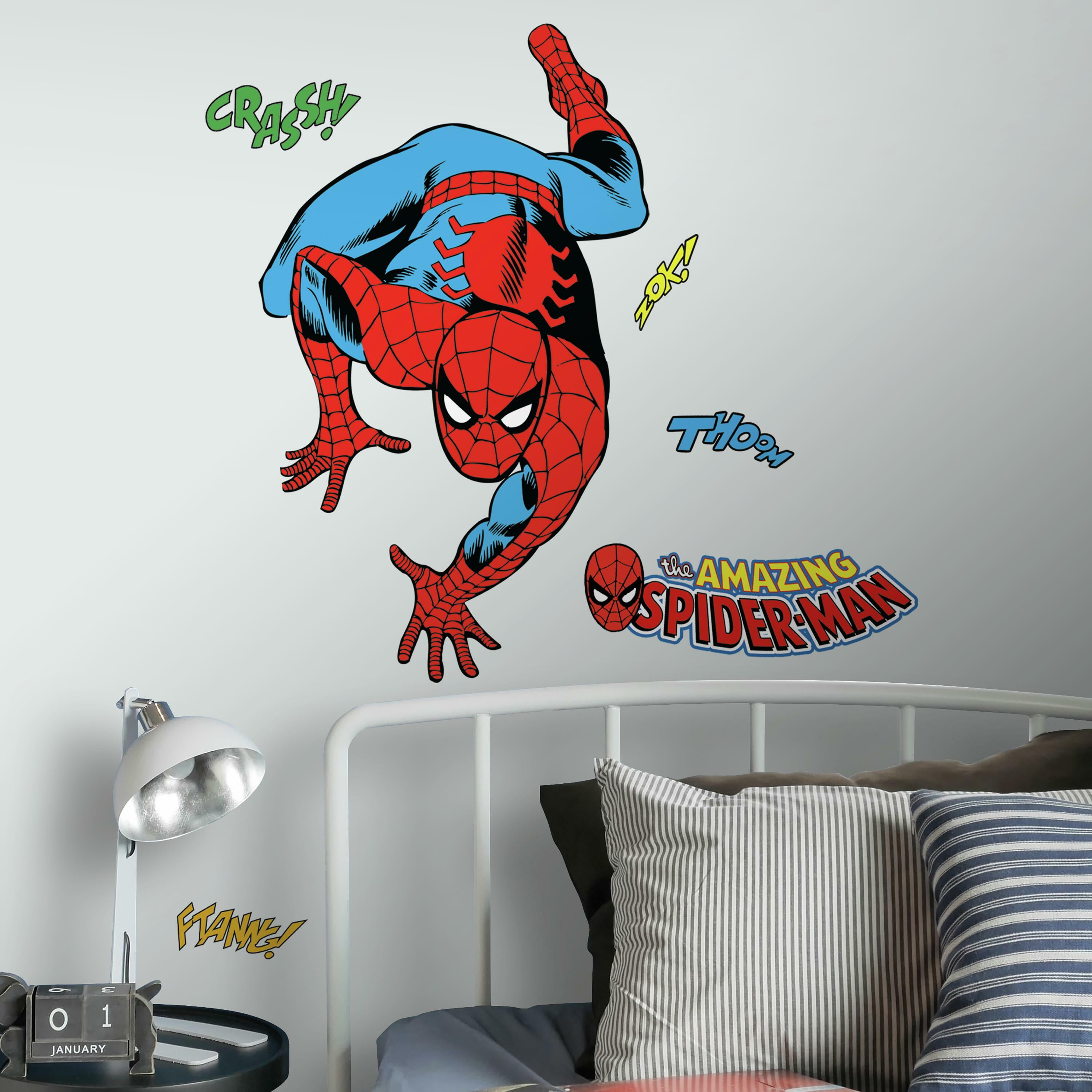Spider-man Classic Graffiti Giant Wall Decal Spiderman Stickers Avenger Mural 