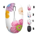 thumbnail image 3 of Visland Wireless Mouse, 2.4G Noiseless Mouse with USB Receiver 1600 DPI and 3 Buttons, Cartoon Butterfly Flower Animal Insect Pattern - Portable Computer Mice for PC, Laptop with Windows System, 3 of 8