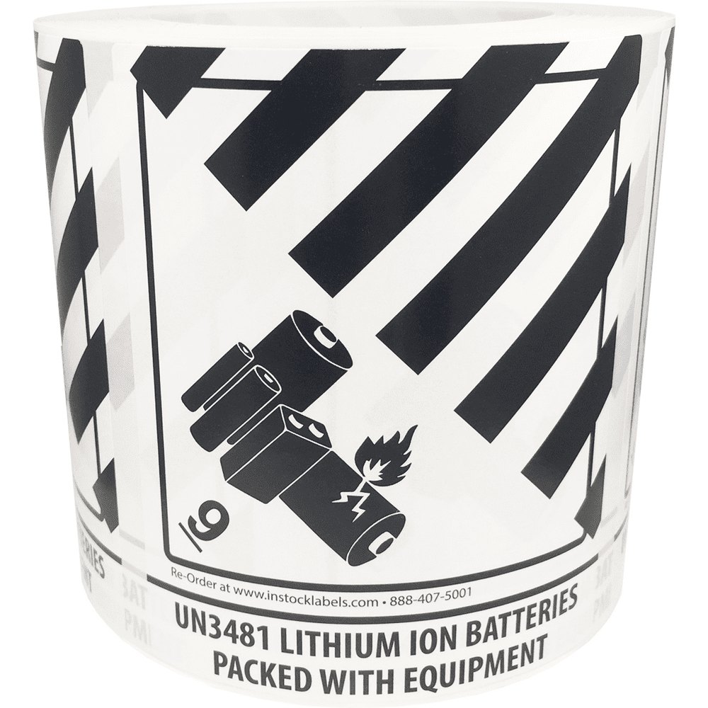 UN3481 Lithium Ion Batteries Packed with Equipment Hazard Class 9