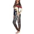 thumbnail image 3 of Pijama de Navidad de manga larga para mujer, ropa de dormir cómoda, conjunto de 2 piezas, otoño e invierno, envío directo, 3 of 4