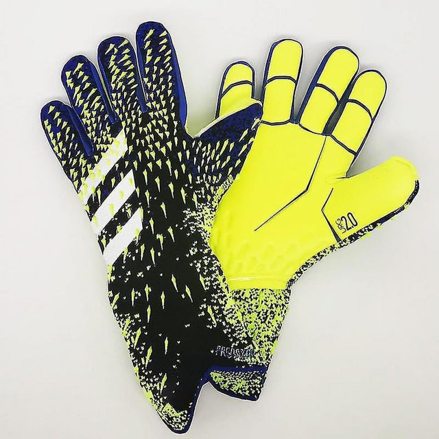 Guantes de Fútbol ZHCH Portero Látex Grueso Antideslizante Verde 8 Yardas