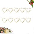 thumbnail image 2 of Heart Paper Clips Metal Clamp for Holding Use 60Pcs Golden Paper Clip, 2 of 5