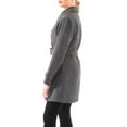 thumbnail image 4 of Alpine Swiss Keira Womens Trench Coat Double Breasted Wool Jacket Belted Blazer, 4 of 7