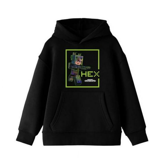 Minecraft Dungeons Hex Boy's Black Sweatshirt-XS
