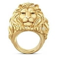thumbnail image 2 of Gold Lion Animal Motif Ring, 2 of 4