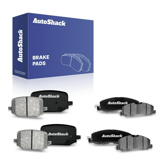 AutoShack Front & Rear Ceramic Brake Pad Set Replacement for 2020-2025 Ford Explorer 2020-2025 Ford Police Interceptor Utility 8-PC