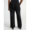 thumbnail image 3 of Scoop Women's and Women’s Plus Crepe High Rise Bootcut Suit Pants, Sizes 0-28, 3 of 5
