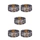 thumbnail image 3 of Minnieouse magnética Multicapas Hebilla magnética Cuero Día de San Valentín Regalos Pulseras Joyas Negro Blanco Cheque Cheque blanco negro 5piezas, 3 of 6