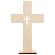 thumbnail image 1 of 10 piezas de cruz de madera para decoración de cruces de madera, figura decorativa de cruz, artesanía de cruz, 1 of 8