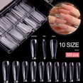 thumbnail image 4 of 100 PCS Dual Nail Forms T Shape Gel Nail Mold Dual Acrylic Nail Extension Tool Kit with Dual-Ended Gel Brush & Picker 5Pcs Nail Tips Clip for Gel Quick Building (T Shape), 4 of 7