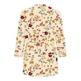 thumbnail image 3 of Cilsoka Blouses for Women Dressy Casual V Neck, Womens 3/4 Sleeve Summer Shirts 2026 Trendy Elbow Length Tops Floral Boho Blouses T Shirts Dressy Causal Clothes, Floral Print Tshirts, 3 of 5