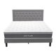 thumbnail image 1 of Set de Colchón Pro y Cama Linen Cloud Queen Size Gris Oxford, 1 of 10