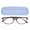 Purple, variant on BIMZUC Progressive Multifocal Reading Glasses for Men Women, Adjustable Anti Blue Ray Glasses with Storage Box, Purple Frame, +1.50 Magnification, 6.30 inches / 16.0 cm Length