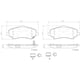 thumbnail image 2 of BALATAS CERAMICAS NITRO 2007 al 2008 DODGE 4.0L V6 Delanteras BREMBO ., 2 of 5