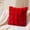 Red #389, variant on Elegant Faux Fur Decorative Pillow Cover Shaggy Plush Square Cushion Case for Living Room and Bedroom Sofa Decor Comfortable Backrest Pillowcase-Brown