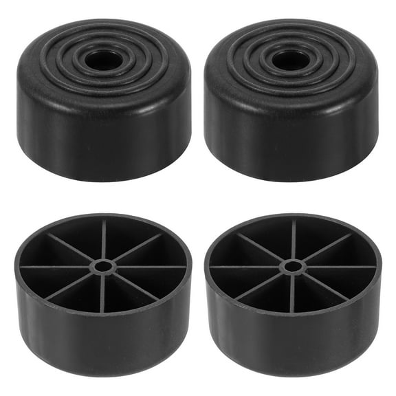 Uxcell Furniture Feet 1"x 2" Round Plastic Furniture Legs for Sofa Chair 4Pack