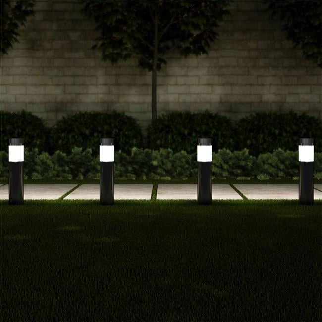 Details about   Set of 6 Solar LED Pathway Lights Bollard Pillar Landscape Garden Patio 11 Inch 