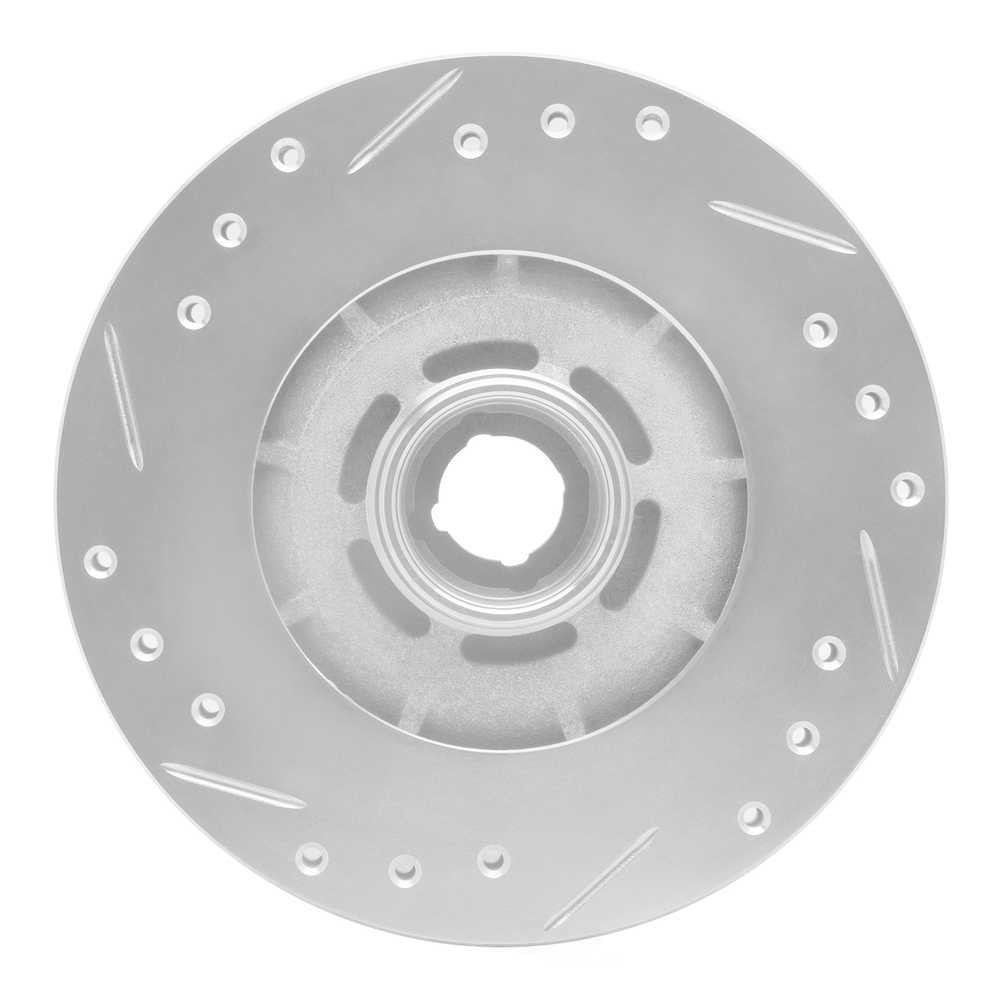 Dynamic Friction Company 631-80001R DFC Brake Rotor - Drilled And Slotted - Silver