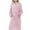 Pink, variant on Women's Plus Size Winter Robe with Long Sleeves for Warmth and Comfort in Nightgown Style